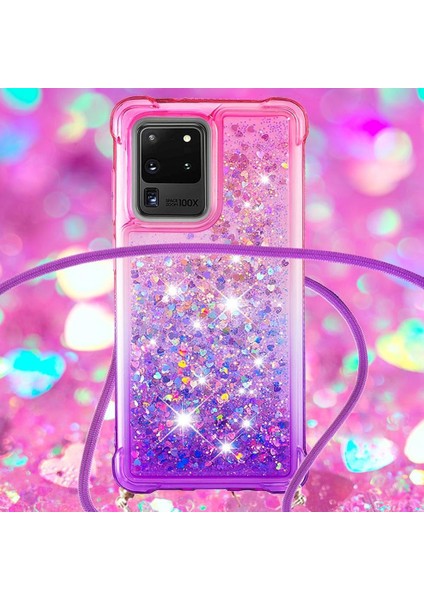 Samsung Galaxy S20 Ultra Ayarlanabilir Boyun Kordon Için Quicksand Telefon Kılıfı (Yurt Dışından) indirimleri