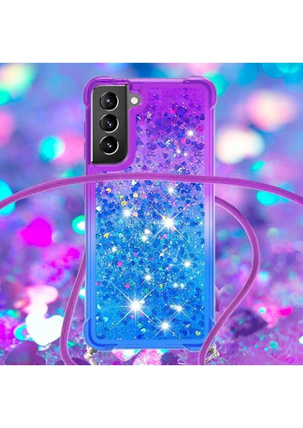 Samsung Galaxy S21 Plus Ayarlanabilir Boyun Kordon Için Quicksand Telefon Kılıfı (Yurt Dışından) indirimleri