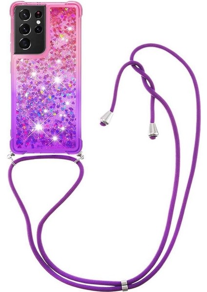 Samsung Galaxy S21 Ultra Degrade Renkli Telefon Için Quicksand Telefon Kılıfı (Yurt Dışından)