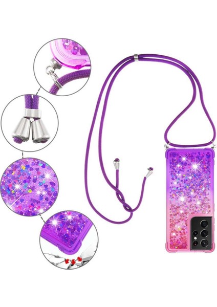 Samsung Galaxy S21 Ultra Degrade Renkli Telefon Için Quicksand Telefon Kılıfı (Yurt Dışından) fırsatları