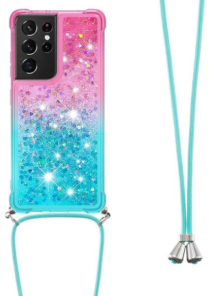 Samsung Galaxy S21 Ultra Degrade Renkli Telefon Için Quicksand Telefon Kılıfı (Yurt Dışından) modelleri