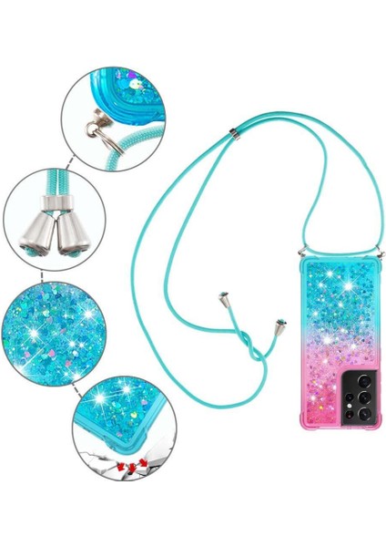 Samsung Galaxy S21 Ultra Degrade Renkli Telefon Için Quicksand Telefon Kılıfı (Yurt Dışından) fırsatları