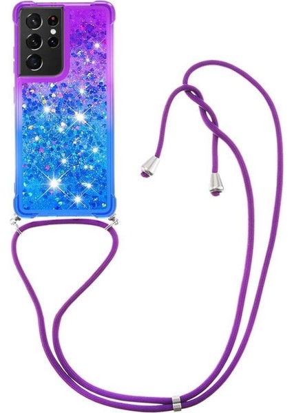 Samsung Galaxy S21 Ultra Degrade Renkli Telefon Için Quicksand Telefon Kılıfı (Yurt Dışından)