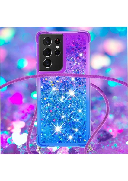 Samsung Galaxy S21 Ultra Degrade Renkli Telefon Için Quicksand Telefon Kılıfı (Yurt Dışından) modelleri