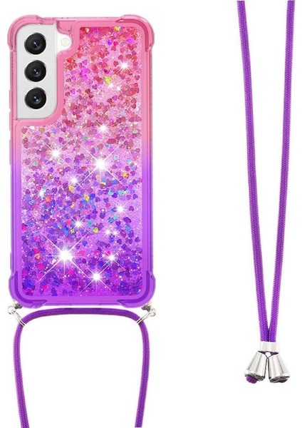 Ayrılıkçı Emniyet Klipsi ile Samsung Galaxy S22 Için Quicksand Telefon Kılıfı (Yurt Dışından)