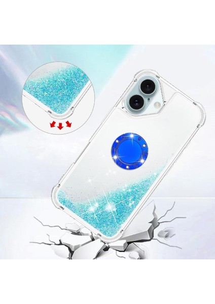 Halka Kickstand Darbeye Dayanıklı Koruma ile IPhone 16 Plus Için Telefon Kılıfı (Yurt Dışından) fiyatları