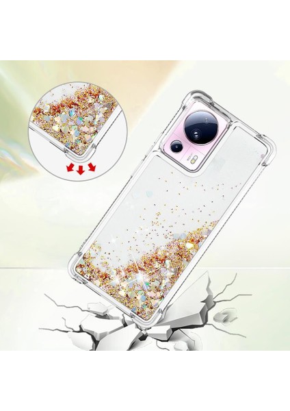 Xiaomi 13 Lite Tpu Koruyucu Quicksand Glitter Sparkle Için Telefon Kılıfı (Yurt Dışından) fiyatları