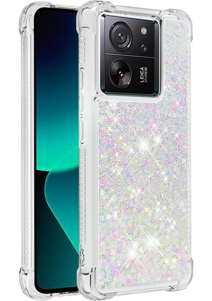 Telefon Kılıfı Için Xiaomi 13T/13T Pro Quicksand Sıvı Akan Glitter (Yurt Dışından)