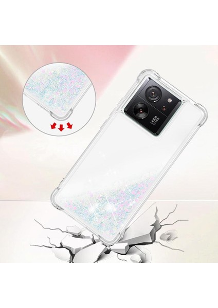 Telefon Kılıfı Için Xiaomi 13T/13T Pro Quicksand Sıvı Akan Glitter (Yurt Dışından) modelleri