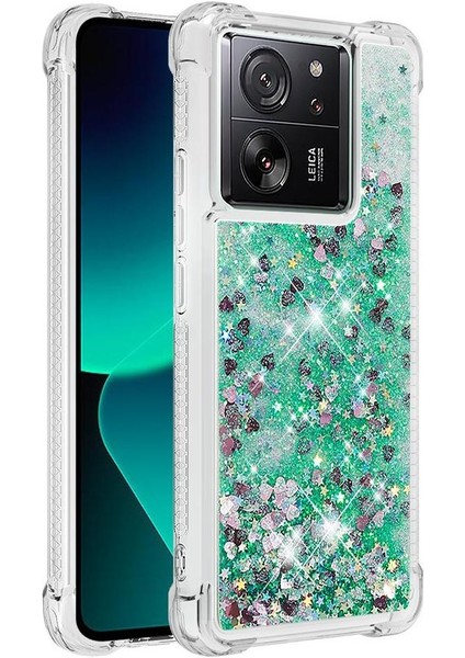 Telefon Kılıfı Için Xiaomi 13T/13T Pro Quicksand Sıvı Akan Glitter (Yurt Dışından)