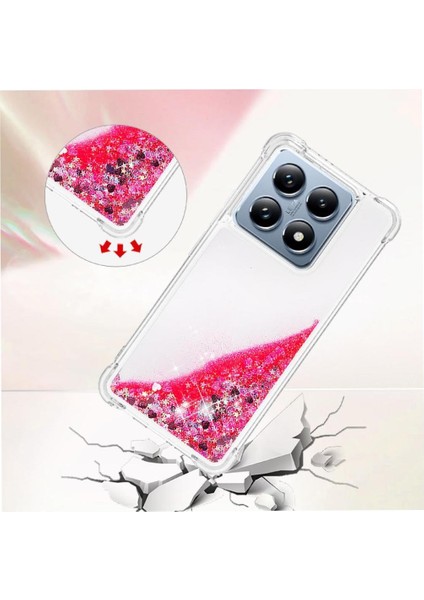 Xiaomi 14T Pro Darbeye Sıvı Akan Tpu Glitter Için Telefon Kılıfı (Yurt Dışından) modelleri