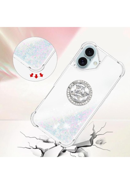 Halka Kickstand Darbeye Dayanıklı Koruma ile IPhone 16 Plus Için Telefon Kılıfı (Yurt Dışından) indirimleri