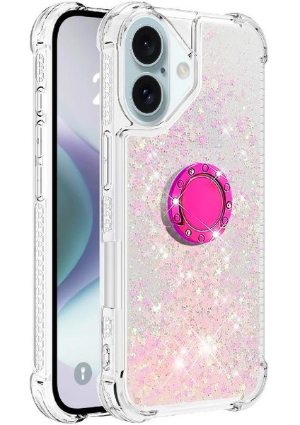 Halka Kickstand Darbeye Dayanıklı Koruma ile IPhone 16 Plus Için Telefon Kılıfı (Yurt Dışından) fırsatları