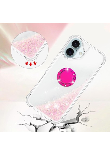 Halka Kickstand Darbeye Dayanıklı Koruma ile IPhone 16 Plus Için Telefon Kılıfı (Yurt Dışından) indirimleri