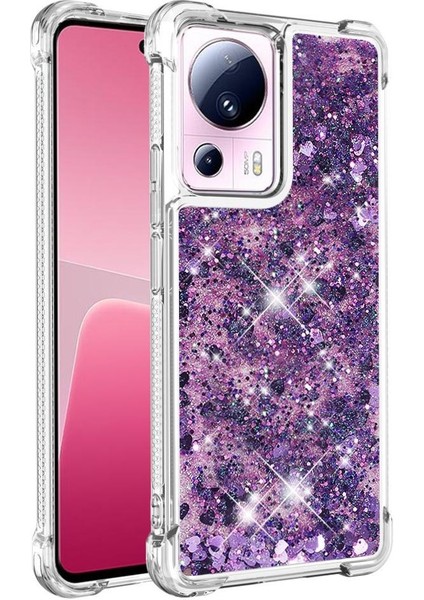 Xiaomi 13 Lite Tpu Koruyucu Quicksand Glitter Sparkle Için Telefon Kılıfı (Yurt Dışından)