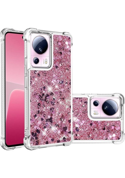 Xiaomi 13 Lite Tpu Koruyucu Quicksand Glitter Sparkle Için Telefon Kılıfı (Yurt Dışından) modelleri