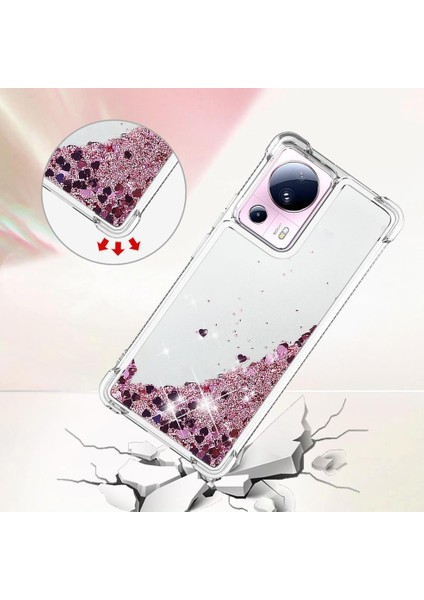 Xiaomi 13 Lite Tpu Koruyucu Quicksand Glitter Sparkle Için Telefon Kılıfı (Yurt Dışından) fırsatları