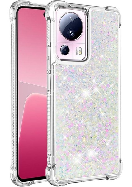 Xiaomi 13 Lite Tpu Koruyucu Quicksand Glitter Sparkle Için Telefon Kılıfı (Yurt Dışından)