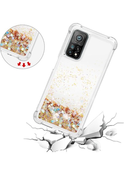 Xiaomi 10T/10T Pro Tpu Koruyucu Quicksand Glitter Sparkle Için Telefon Kılıfı (Yurt Dışından) modelleri