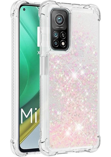 Xiaomi 10T/10T Pro Tpu Koruyucu Quicksand Glitter Sparkle Için Telefon Kılıfı (Yurt Dışından)