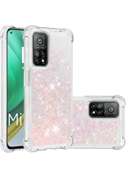Xiaomi 10T/10T Pro Tpu Koruyucu Quicksand Glitter Sparkle Için Telefon Kılıfı (Yurt Dışından) modelleri