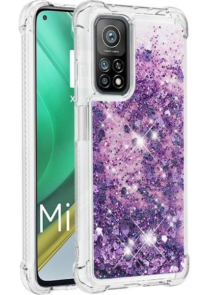 Xiaomi 10T/10T Pro Tpu Koruyucu Quicksand Glitter Sparkle Için Telefon Kılıfı (Yurt Dışından)