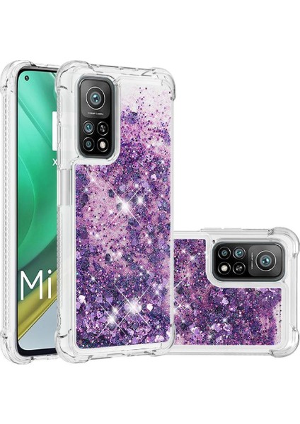 Xiaomi 10T/10T Pro Tpu Koruyucu Quicksand Glitter Sparkle Için Telefon Kılıfı (Yurt Dışından) modelleri
