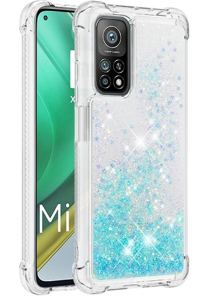 Xiaomi 10T/10T Pro Tpu Koruyucu Quicksand Glitter Sparkle Için Telefon Kılıfı (Yurt Dışından)