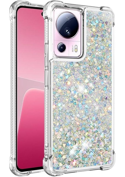 Xiaomi 13 Lite Tpu Koruyucu Quicksand Glitter Sparkle Için Telefon Kılıfı (Yurt Dışından)
