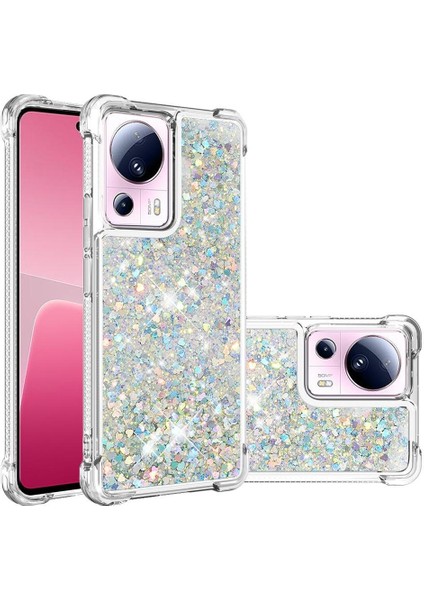 Xiaomi 13 Lite Tpu Koruyucu Quicksand Glitter Sparkle Için Telefon Kılıfı (Yurt Dışından) modelleri