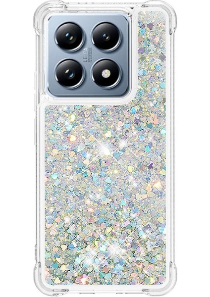 Xiaomi 14T Quicksand Darbeye Dayanıklı Sıvı Akan Tpu Için Telefon Kılıfı (Yurt Dışından) modelleri