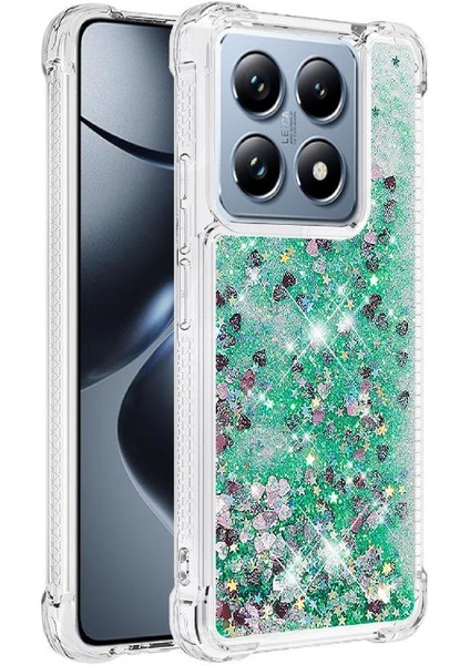 Xiaomi 14T Pro Darbeye Sıvı Akan Tpu Glitter Için Telefon Kılıfı (Yurt Dışından)
