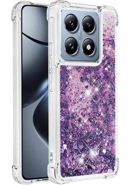 Xiaomi 14T Pro Darbeye Sıvı Akan Tpu Glitter Için Telefon Kılıfı (Yurt Dışından)