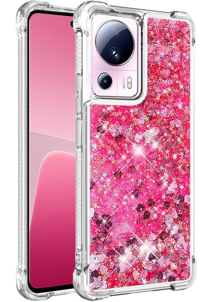 Xiaomi 13 Lite Tpu Koruyucu Quicksand Glitter Sparkle Için Telefon Kılıfı (Yurt Dışından)