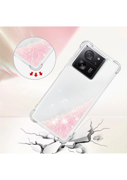 Telefon Kılıfı Için Xiaomi 13T/13T Pro Quicksand Sıvı Akan Glitter (Yurt Dışından) modelleri
