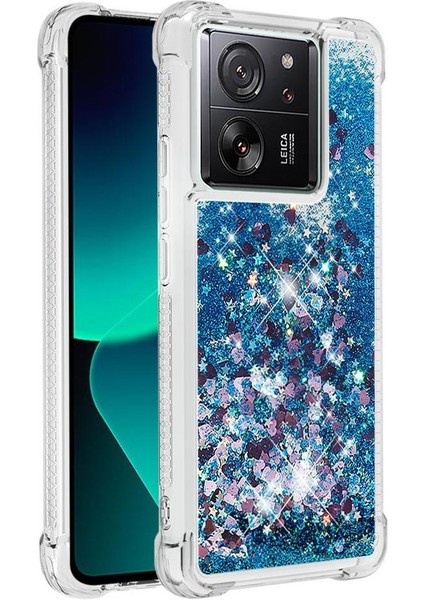 Telefon Kılıfı Için Xiaomi 13T/13T Pro Quicksand Sıvı Akan Glitter (Yurt Dışından)