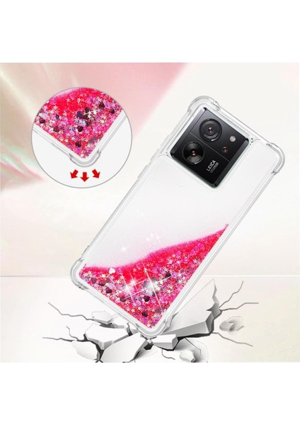 Telefon Kılıfı Için Xiaomi 13T/13T Pro Quicksand Sıvı Akan Glitter (Yurt Dışından) modelleri