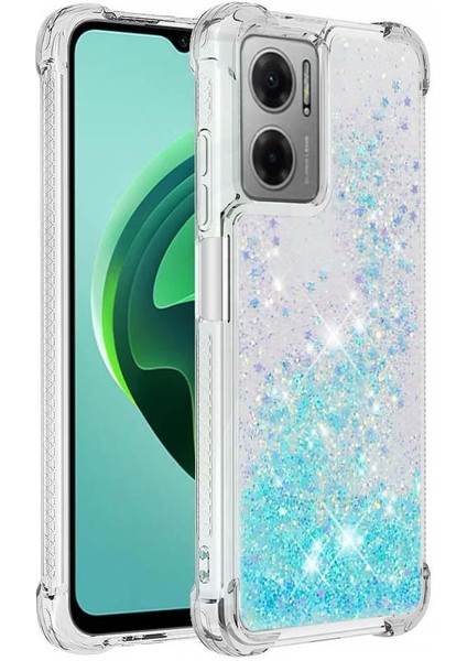 Xiaomi Poco M4 5g Darbeye Glitter Sparkle Sevimli Quicksand Için Telefon Kılıfı (Yurt Dışından)