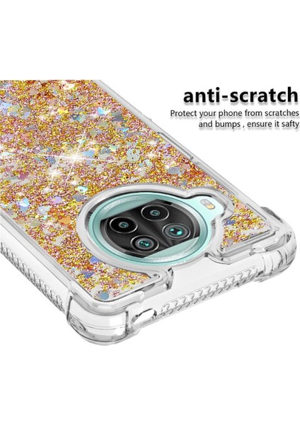 Xiaomi 10T Lite Darbeye Glitter Sparkle Sevimli Sıvı Tpu Için Telefon Kılıfı (Yurt Dışından) modelleri
