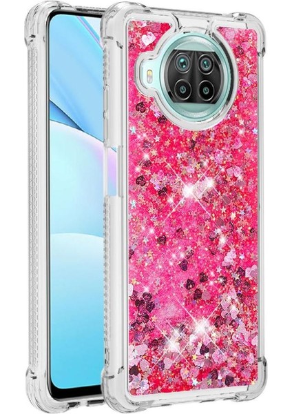 Xiaomi 10T Lite Darbeye Glitter Sparkle Sevimli Sıvı Tpu Için Telefon Kılıfı (Yurt Dışından)
