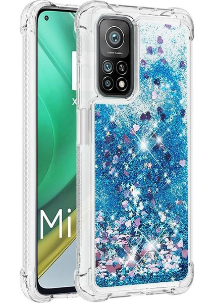 Xiaomi 10T/10T Pro Tpu Koruyucu Quicksand Glitter Sparkle Için Telefon Kılıfı (Yurt Dışından)