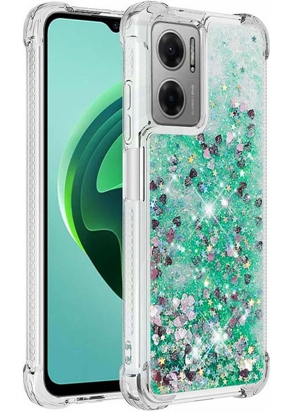 Xiaomi Redmi 10 5g 2022 Quicksand Darbeye Glitter Sevimli Için Telefon Kılıfı (Yurt Dışından)