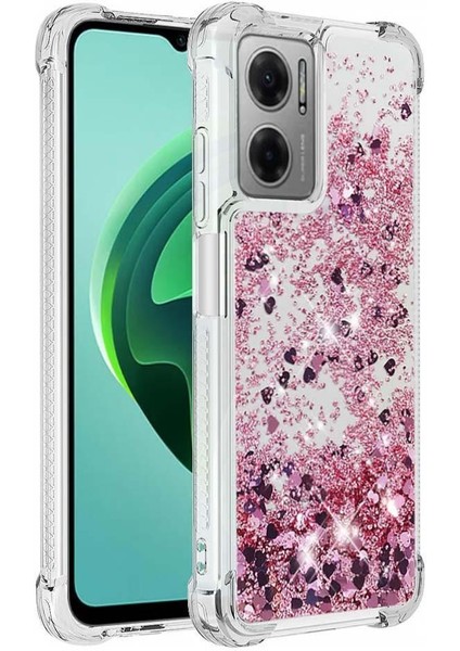 Xiaomi Redmi 10 5g 2022 Quicksand Darbeye Glitter Sevimli Için Telefon Kılıfı (Yurt Dışından)