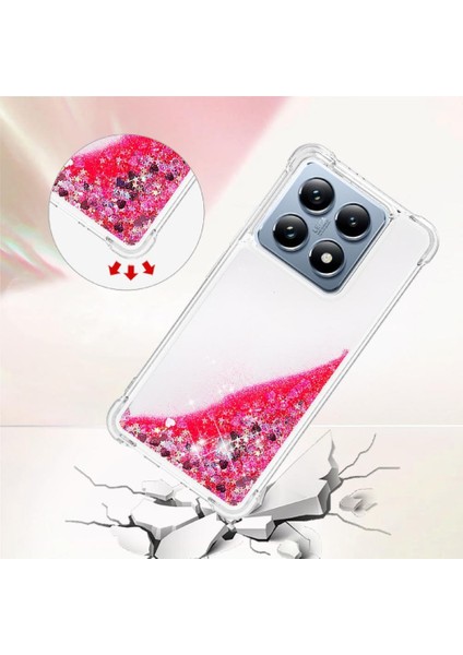 Xiaomi 14T Quicksand Darbeye Dayanıklı Sıvı Akan Tpu Için Telefon Kılıfı (Yurt Dışından) modelleri