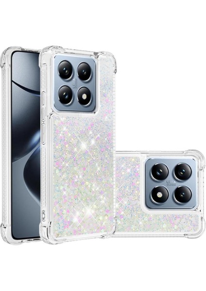 Xiaomi 14T Pro Darbeye Sıvı Akan Tpu Glitter Için Telefon Kılıfı (Yurt Dışından) modelleri