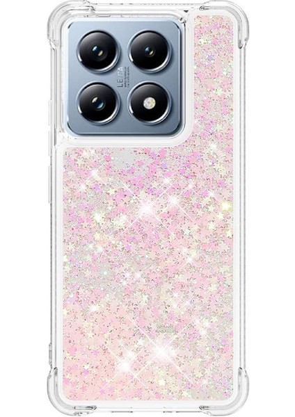 Xiaomi 14T Pro Darbeye Sıvı Akan Tpu Glitter Için Telefon Kılıfı (Yurt Dışından) modelleri