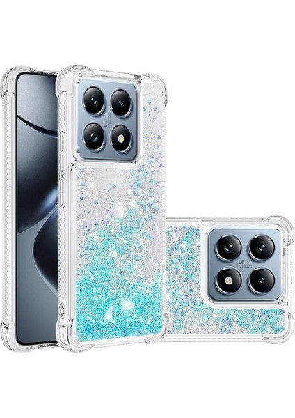 Xiaomi 14T Pro Darbeye Sıvı Akan Tpu Glitter Için Telefon Kılıfı (Yurt Dışından) modelleri