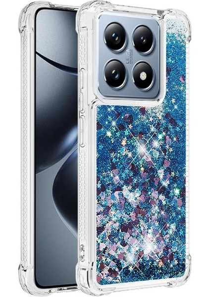 Xiaomi 14T Pro Darbeye Sıvı Akan Tpu Glitter Için Telefon Kılıfı (Yurt Dışından)