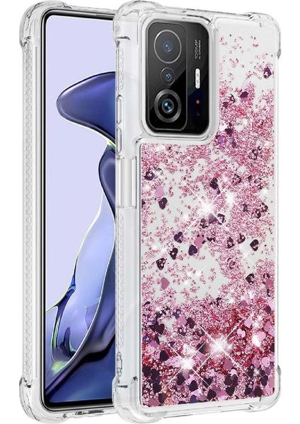 Telefon Kılıfı Için Xiaomi 11T/11T Pro Quicksand Glitter Sparkle Sevimli Tpu (Yurt Dışından)
