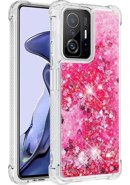 Telefon Kılıfı Için Xiaomi 11T/11T Pro Quicksand Glitter Sparkle Sevimli Tpu (Yurt Dışından)